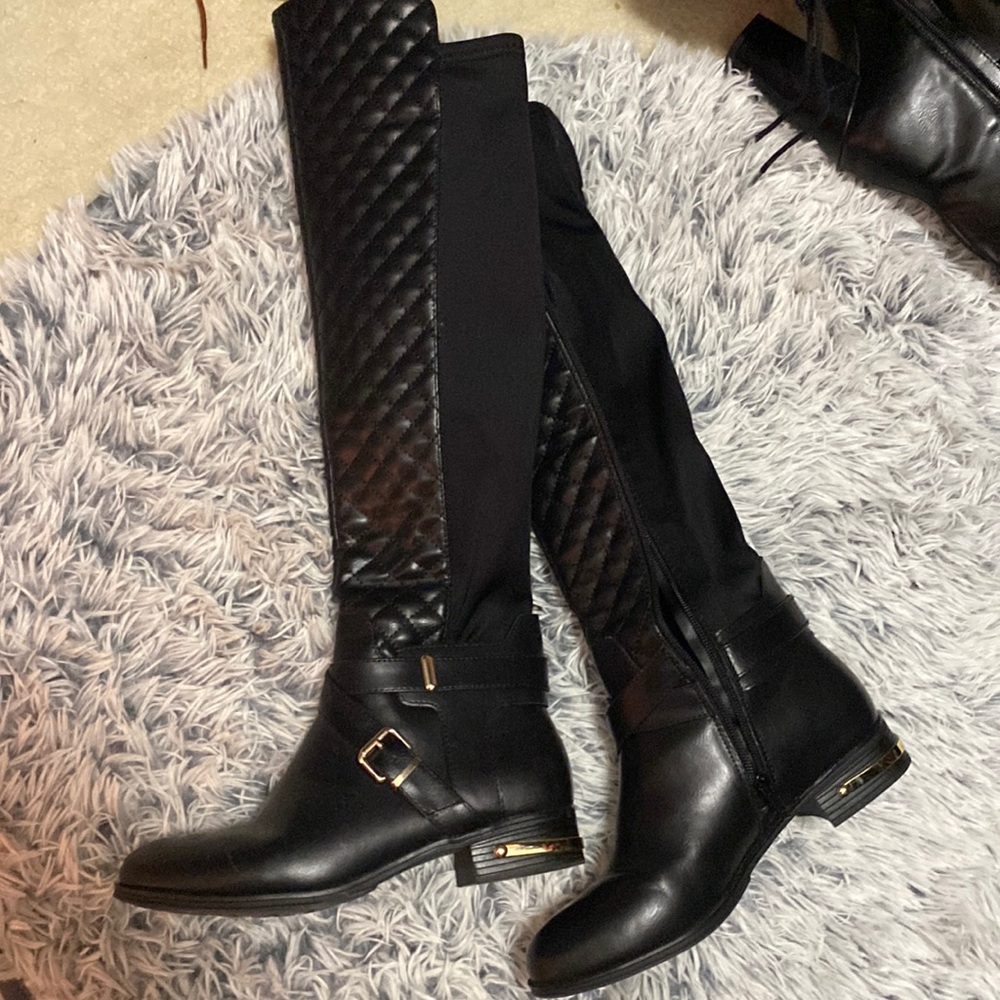 Black Just Fab Annabeth Boots 7.5